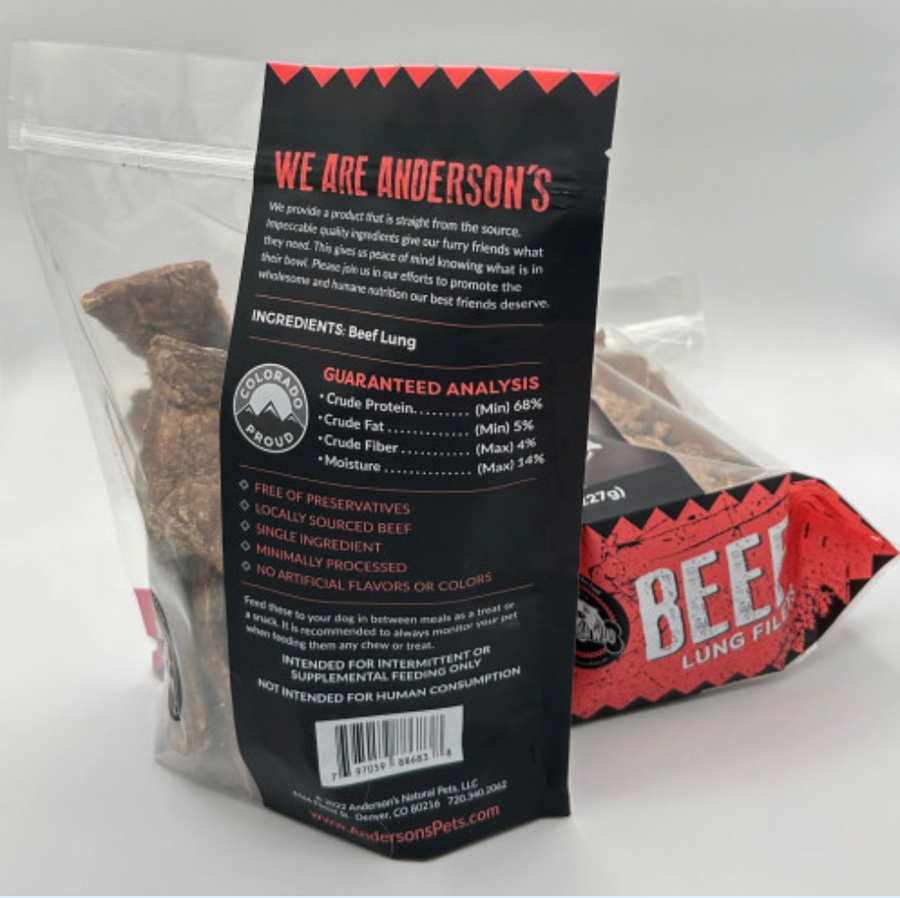 Andersons - Beef Lung Slices - 8oz